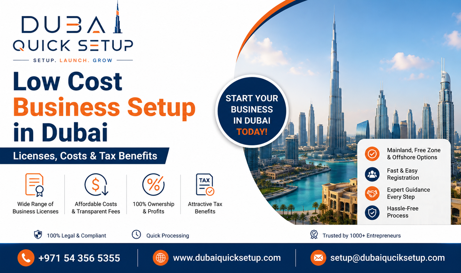 Low Cost Business Setup in Dubai