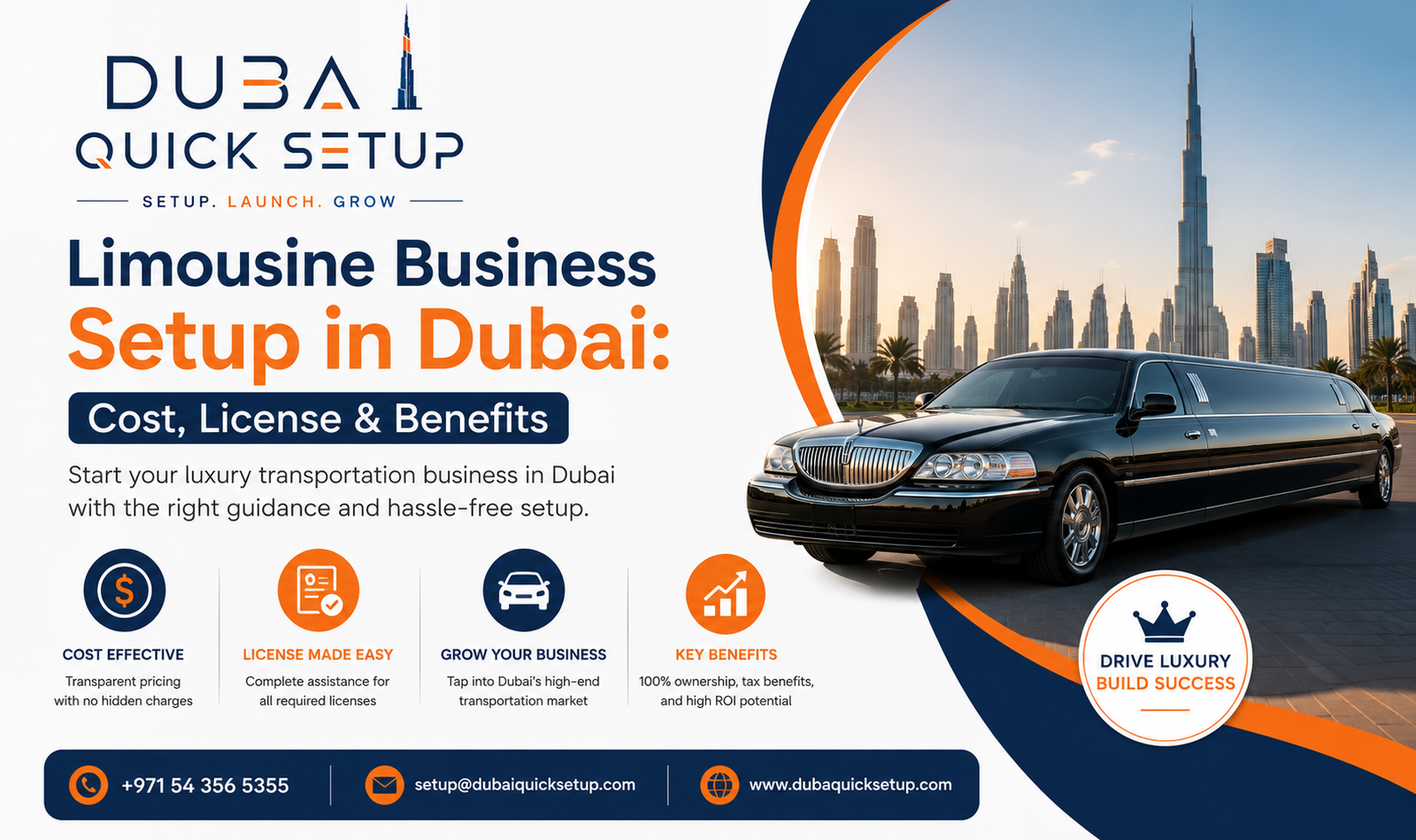 limousine business setup in dubai