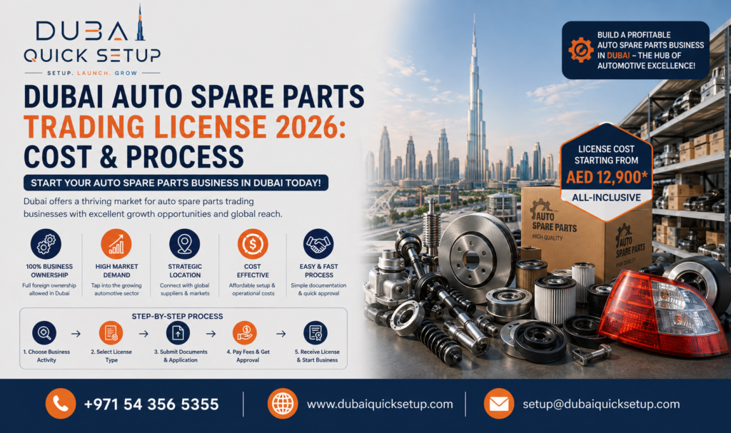 auto spare parts license Dubai