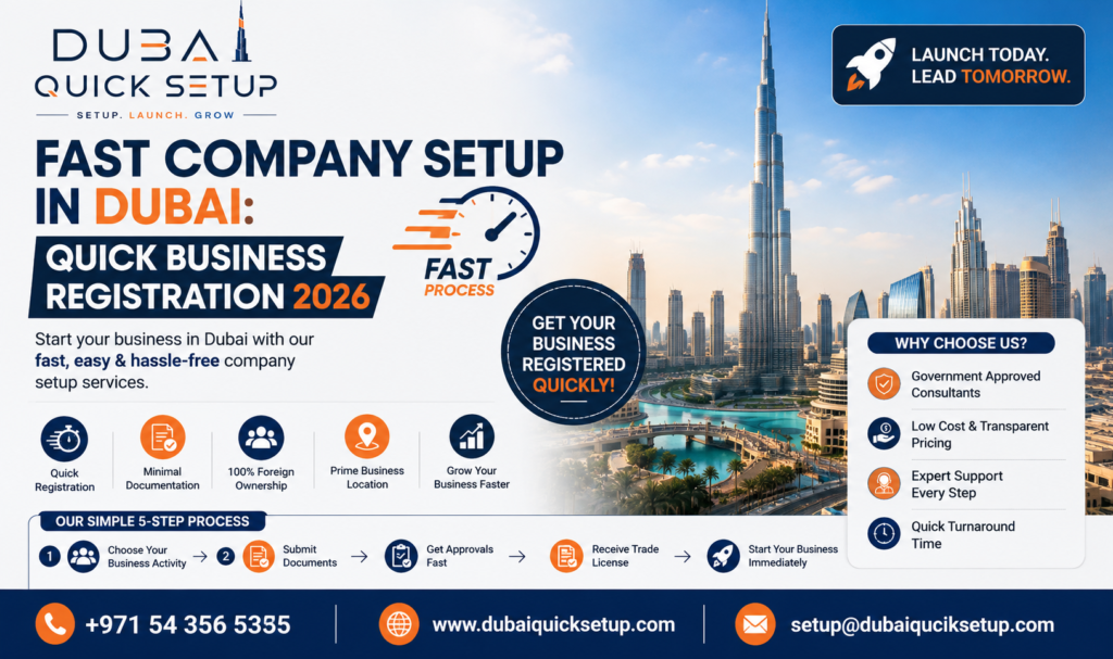 Fast Company Setup in Dubai