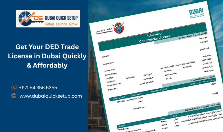 DED Trade License Dubai